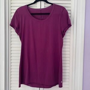 Lululemon Short Sleeve Burgundy/Maroon Tee Shirt NO SIZE TAG